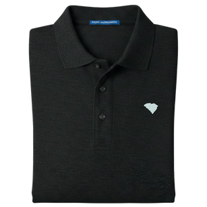 State of South Carolina Polo Shirt - Black (Available in Different Thread Colors)