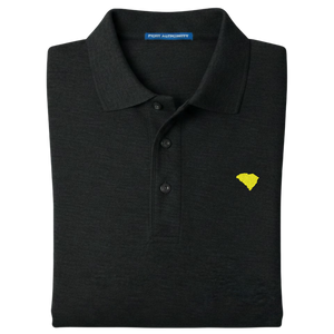State of South Carolina Polo Shirt - Black (Available in Different Thread Colors)