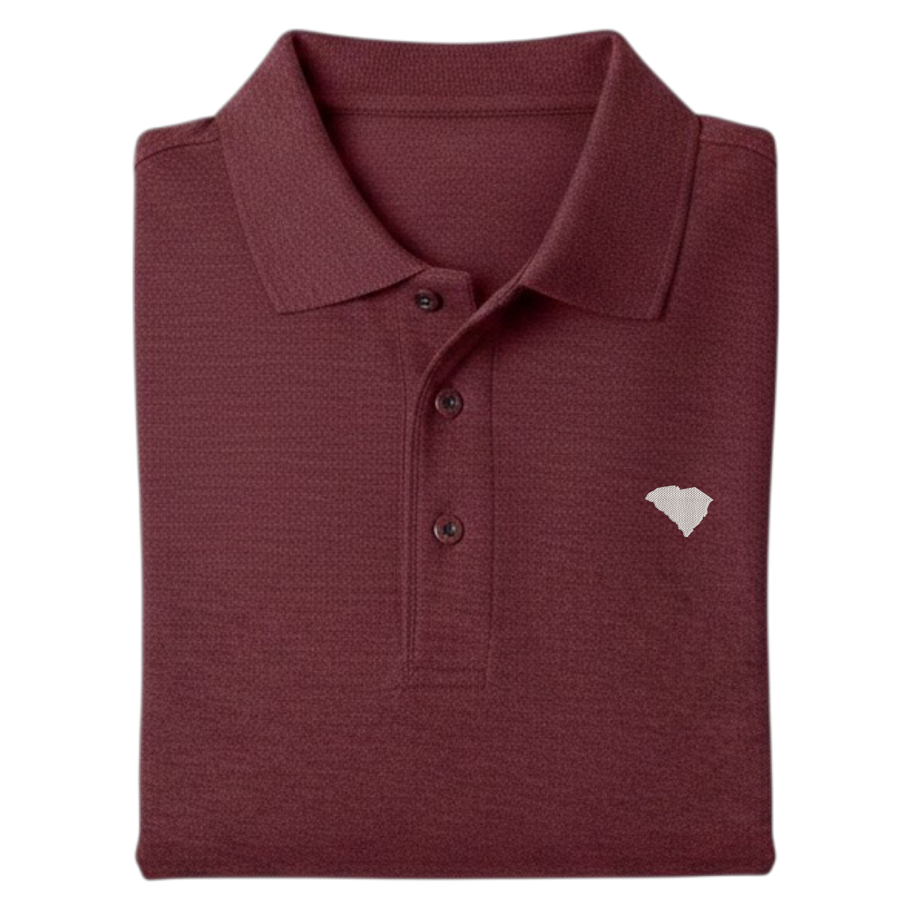 State of South Carolina Polo Shirt - Burgundy Garnett (Available in Different Thread Colors) (Copy)