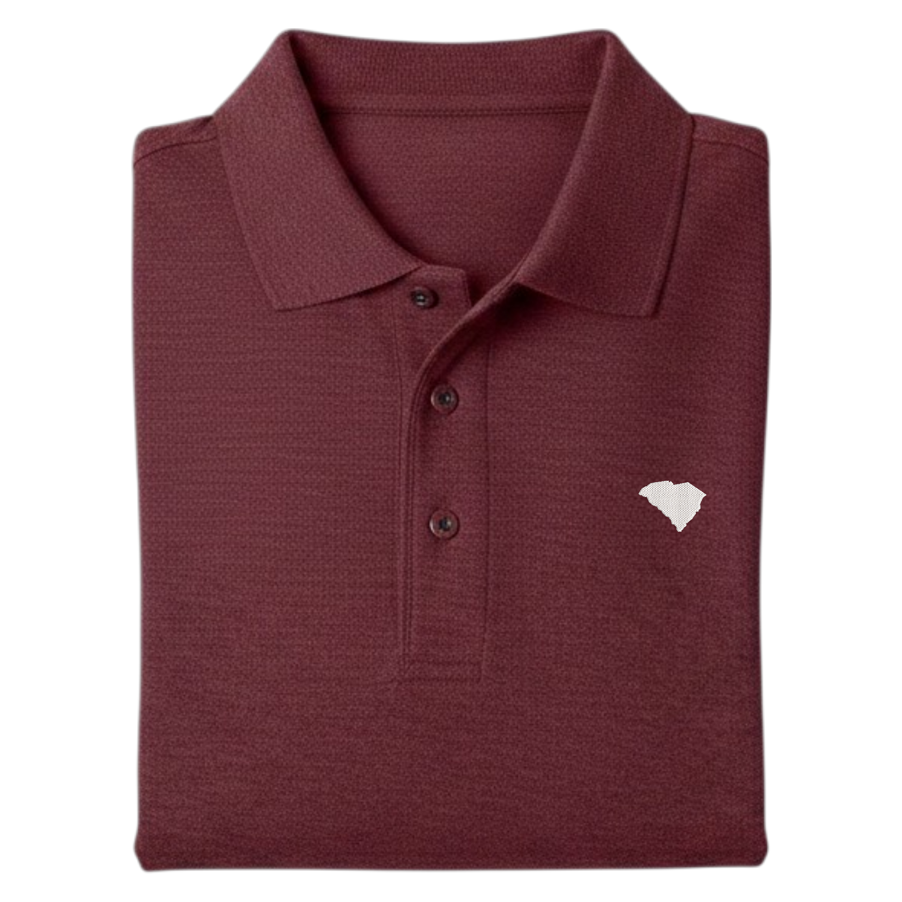 State of South Carolina Polo Shirt - Burgundy Garnett (Available in Different Thread Colors) (Copy)