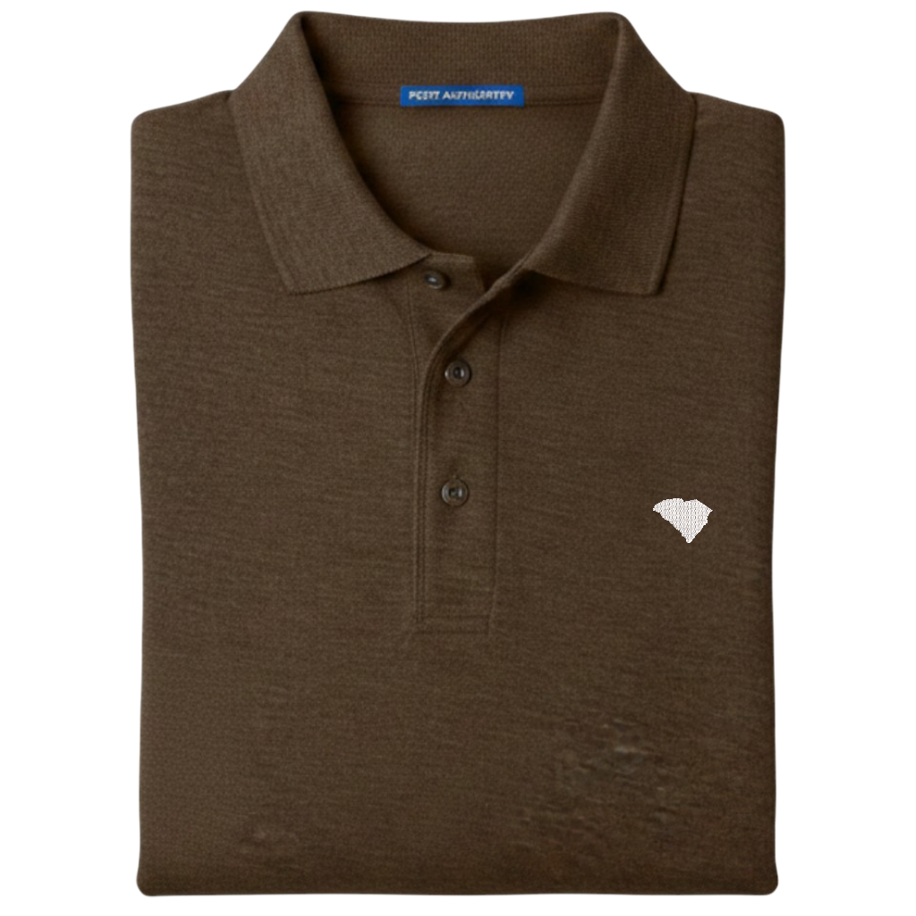 State of South Carolina Polo Shirt - Brown (Available in Different Thread Colors)