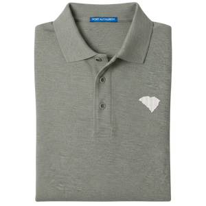 State of South Carolina Polo Shirt - Cool Grey (Available in Different Thread Colors)