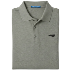 State of North Carolina Polo Shirt - Cool Grey (Available in Different Thread Colors)