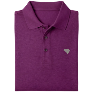 State of South Carolina Polo Shirt - Deep Berry (Available in Different Thread Colors)