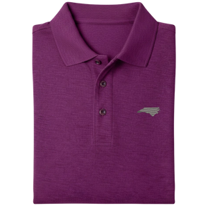 State of North Carolina Polo Shirt - Deep Berry (Available in Different Thread Colors)