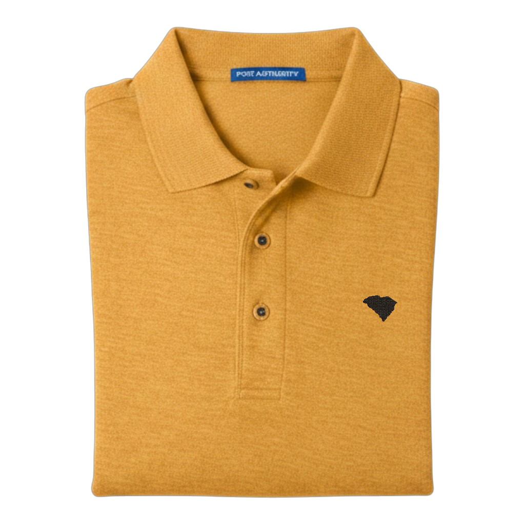 State of South Carolina Polo Shirt - Gold (Available in Different Thread Colors)