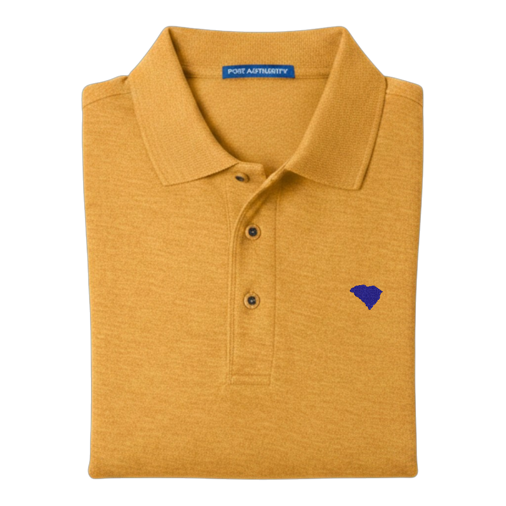 State of South Carolina Polo Shirt - Gold (Available in Different Thread Colors)