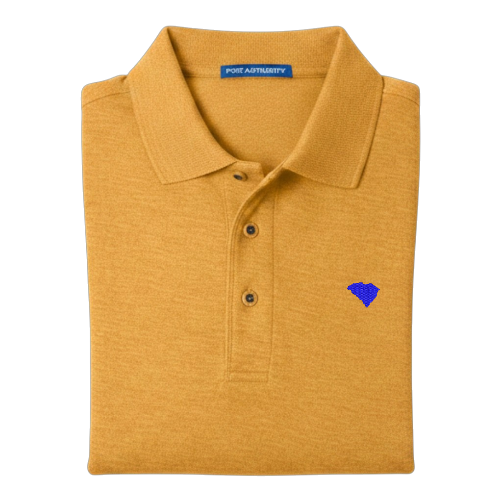 State of South Carolina Polo Shirt - Gold (Available in Different Thread Colors)