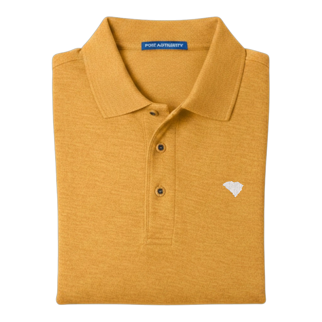 State of South Carolina Polo Shirt - Gold (Available in Different Thread Colors)