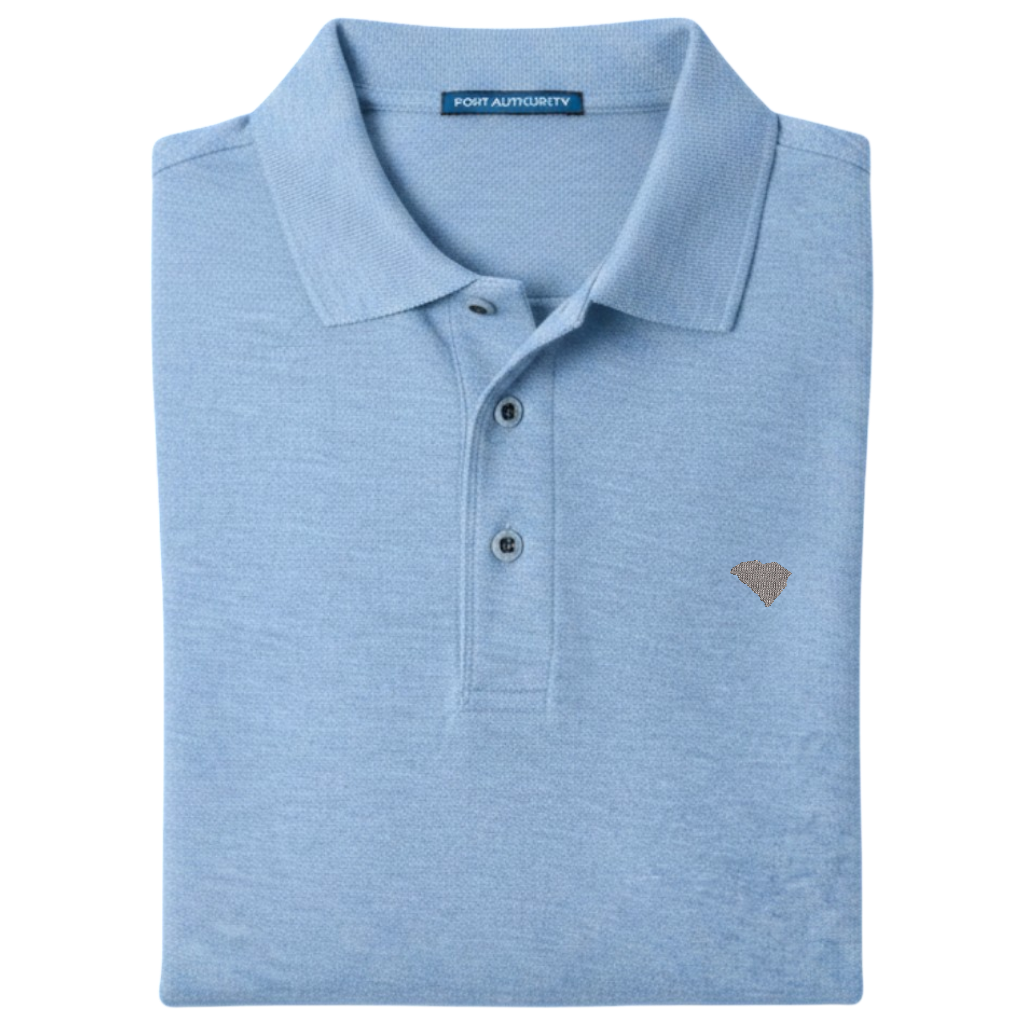 State of South Carolina Polo Shirt - Carolina Blue (Available in Different Thread Colors)