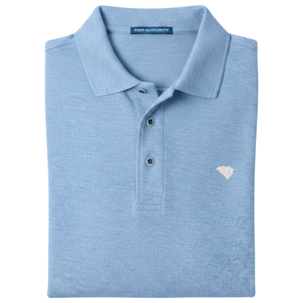 State of South Carolina Polo Shirt - Carolina Blue (Available in Different Thread Colors)