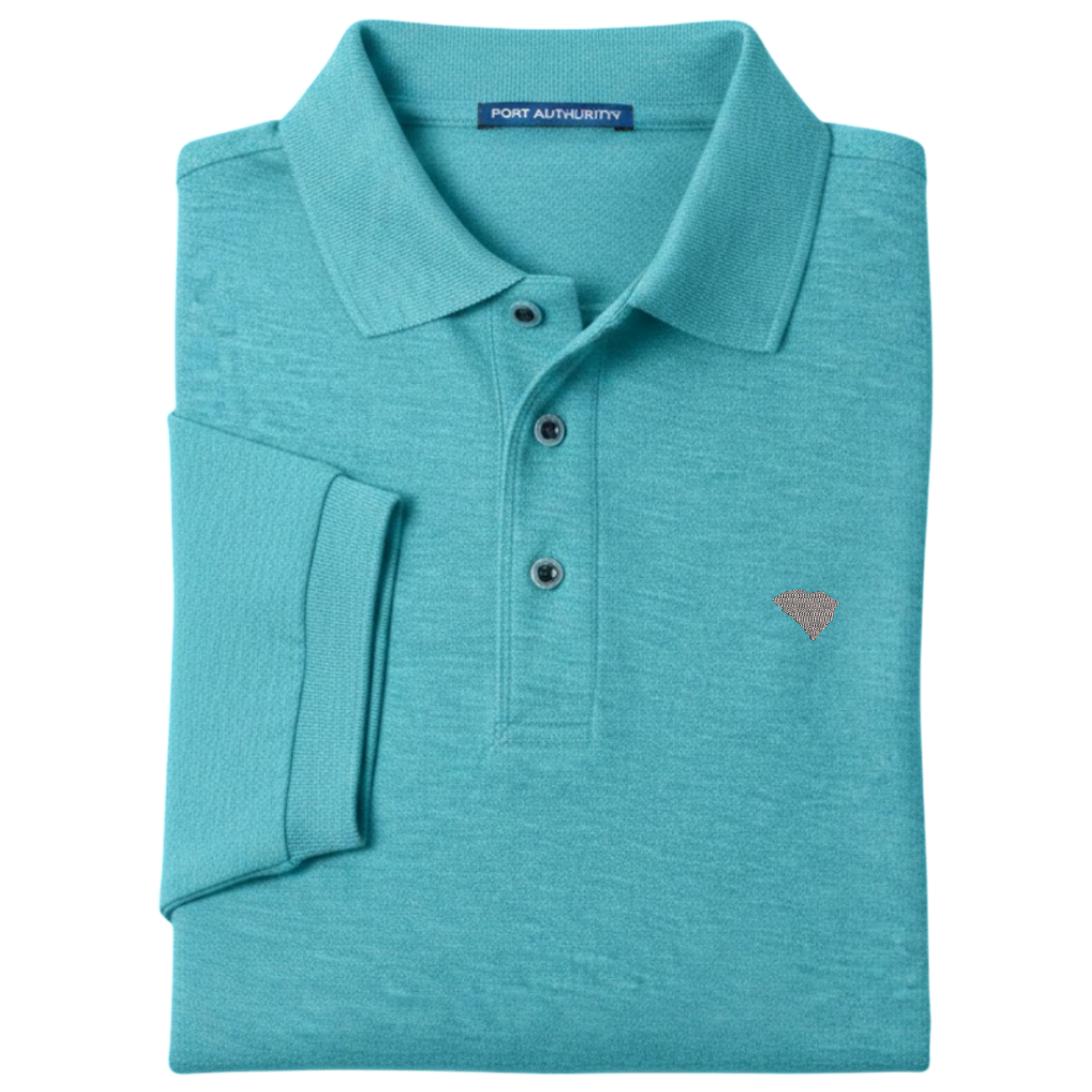 State of South Carolina Polo Shirt - Maui Blue (Available in Different Thread Colors)