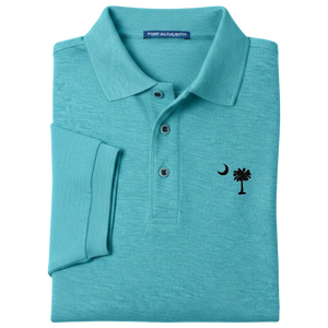 Palmetto Moon Polo Shirt - Maui Blue (Available in Different Thread Colors)