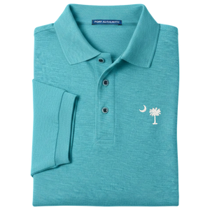 Palmetto Moon Polo Shirt - Maui Blue (Available in Different Thread Colors)