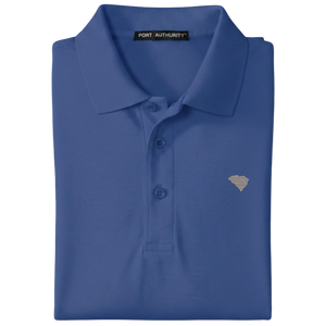 State of South Carolina Polo Shirt - Mediterranean Blue (Available in Different Thread Colors)
