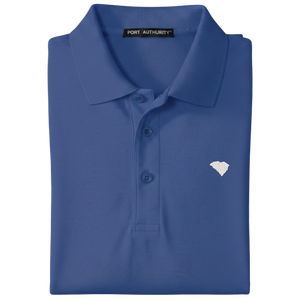 State of South Carolina Polo Shirt - Mediterranean Blue (Available in Different Thread Colors)