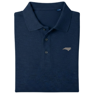 State of North Carolina Polo Shirt - Navy (Available in Different Thread Colors)