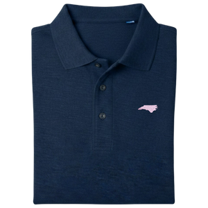 State of North Carolina Polo Shirt - Navy (Available in Different Thread Colors)