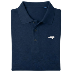 State of North Carolina Polo Shirt - Navy (Available in Different Thread Colors)