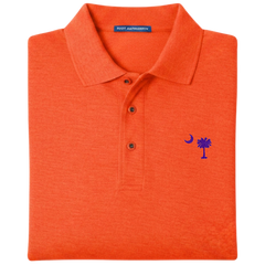 Palmetto Moon Polo Shirt - Orange (Available in Different Thread Colors)