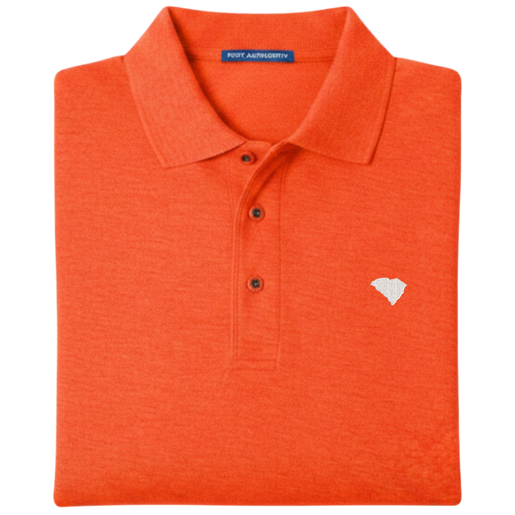 State of South Carolina Polo Shirt - Orange (Available in Different Thread Colors) (Copy)