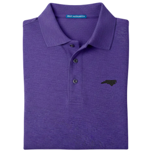 State of North Carolina Polo Shirt - Purple (Available in Different Thread Colors)