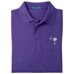 Palmetto Moon Polo Shirt - Purple (Available in Different Thread Colors)