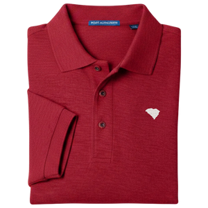 State of South Carolina Polo Shirt - Red (Available in Different Thread Colors)