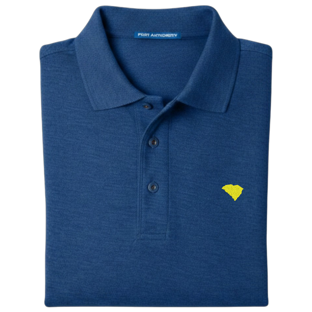 State of South Carolina Polo Shirt - Royal Blue (Available in Different Thread Colors)