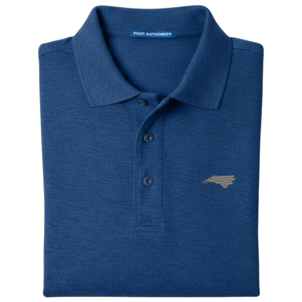 State of North Carolina Polo Shirt - Royal Blue (Available in Different Thread Colors)