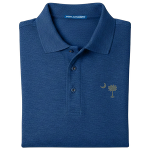 Palmetto Moon Polo Shirt - Royal Blue (Available in Different Thread Colors)