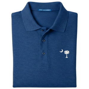 Palmetto Moon Polo Shirt - Royal Blue (Available in Different Thread Colors)