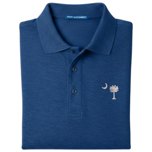 Palmetto Moon Polo Shirt - Royal Blue (Available in Different Thread Colors)