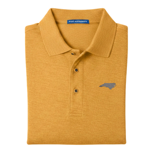 State of North Carolina Polo Shirt - Sunflower Yellow (Available in Different Thread Colors)
