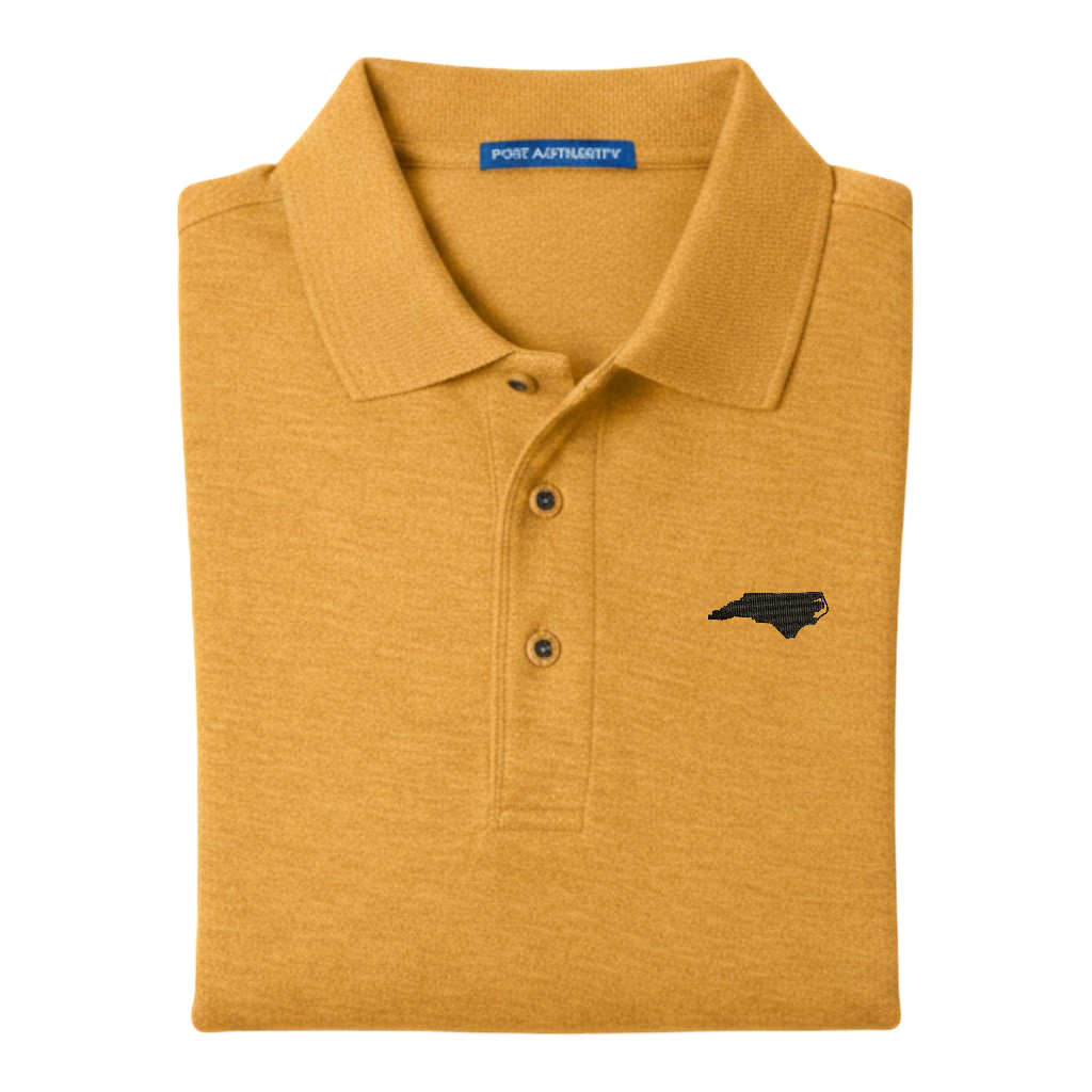 State of North Carolina Polo Shirt - Gold (Available in Different Thread Colors)