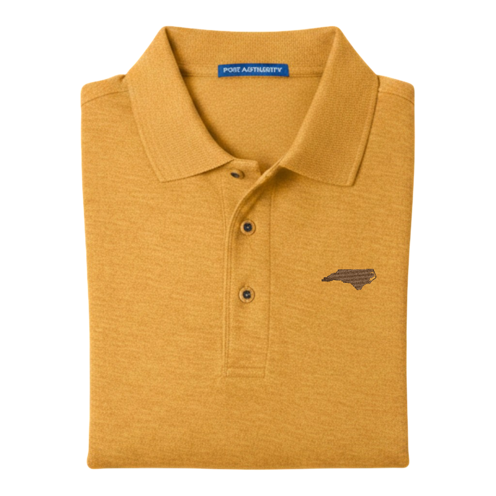 State of North Carolina Polo Shirt - Gold (Available in Different Thread Colors)