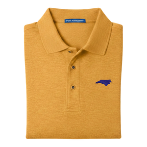 State of North Carolina Polo Shirt - Sunflower Yellow (Available in Different Thread Colors)