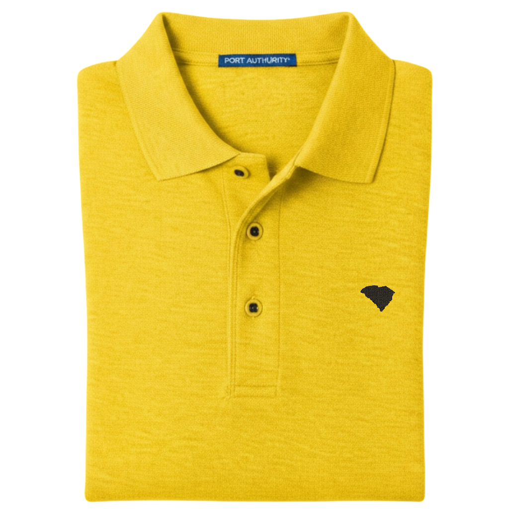 State of South Carolina Polo Shirt - Sunflower Yellow (Available in Different Thread Colors)
