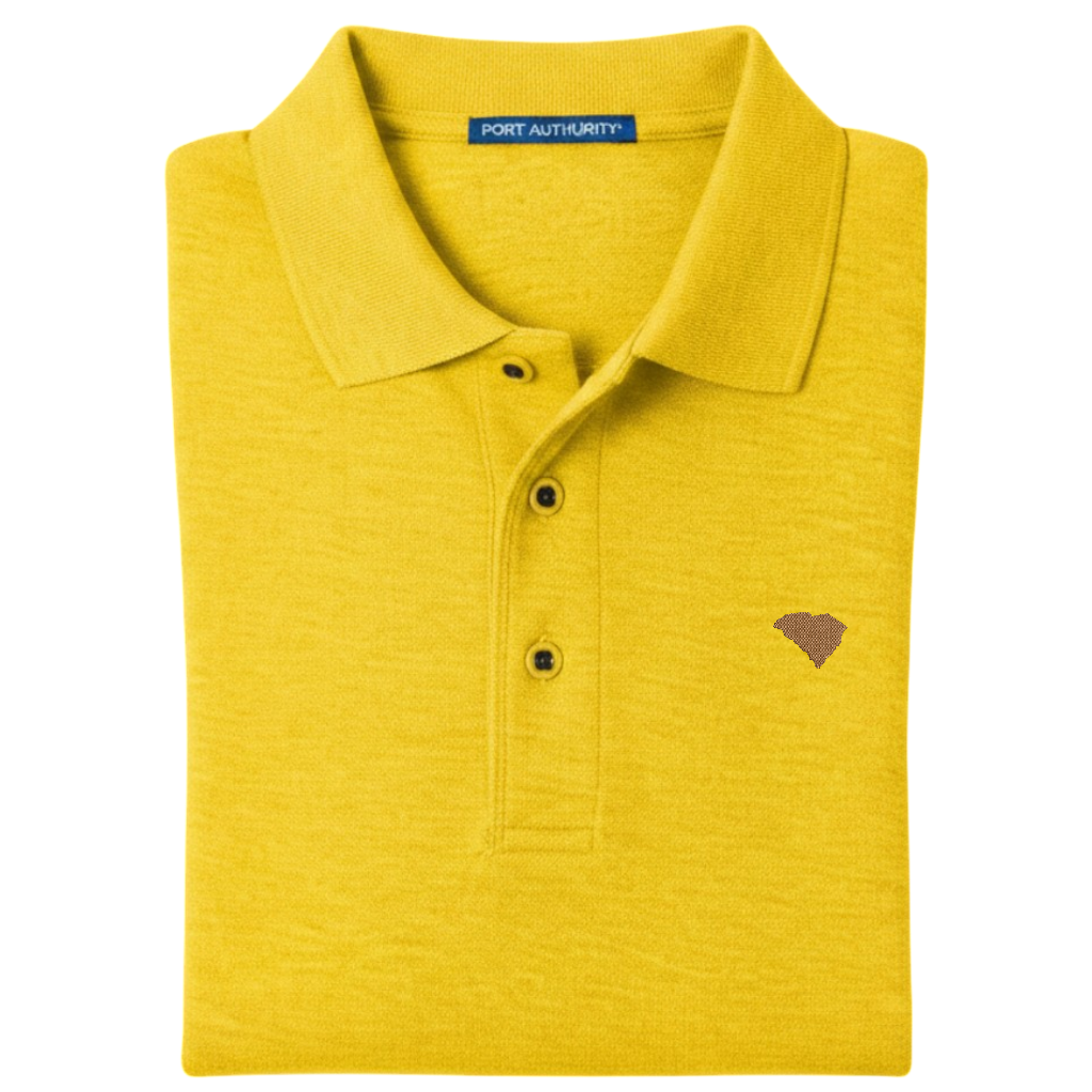 State of South Carolina Polo Shirt - Sunflower Yellow (Available in Different Thread Colors)