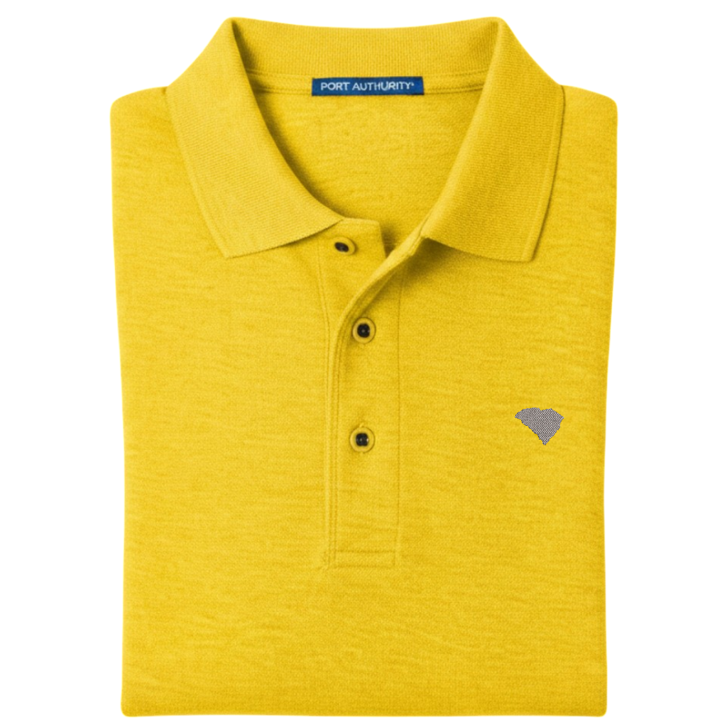 State of South Carolina Polo Shirt - Sunflower Yellow (Available in Different Thread Colors)