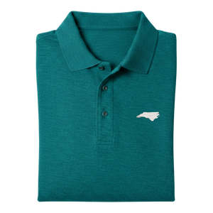 State of North Carolina Polo Shirt - Teal Green (Available in Different Thread Colors)