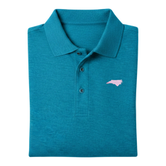 State of South Carolina Polo Shirt - Turquoise (Available in Different Thread Colors)