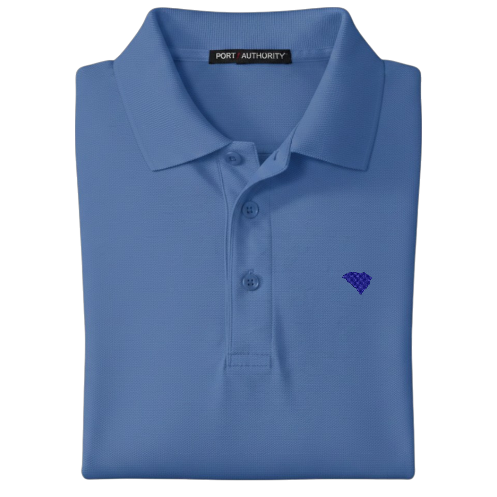 State of South Carolina Polo Shirt - Ultramarine Blue (Available in Different Thread Colors)