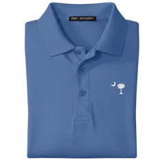Palmetto Moon Polo Shirt - Ultramarine Blue (Available in Different Thread Colors)