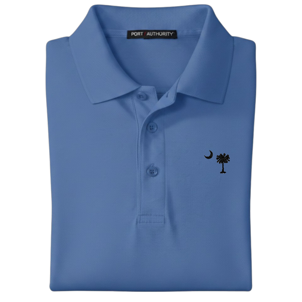 Palmetto Moon Polo Shirt - Ultramarine Blue (Available in Different Thread Colors)