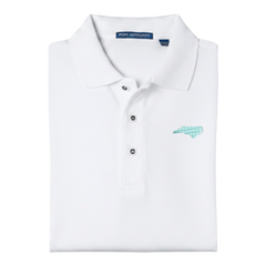 State of North Carolina Polo Shirt - White (Available in Different Thread Colors)