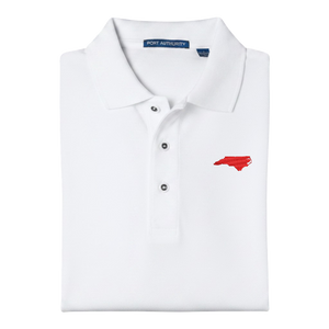 State of North Carolina Polo Shirt - White (Available in Different Thread Colors)