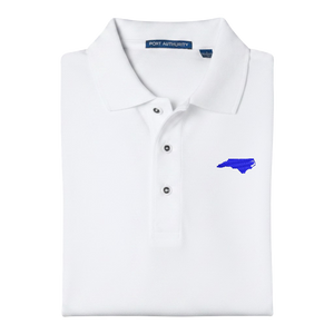 State of North Carolina Polo Shirt - White (Available in Different Thread Colors)