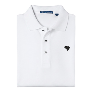 State of South Carolina Polo Shirt - White (Available in Different Thread Colors)
