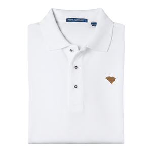 State of South Carolina Polo Shirt - White (Available in Different Thread Colors)